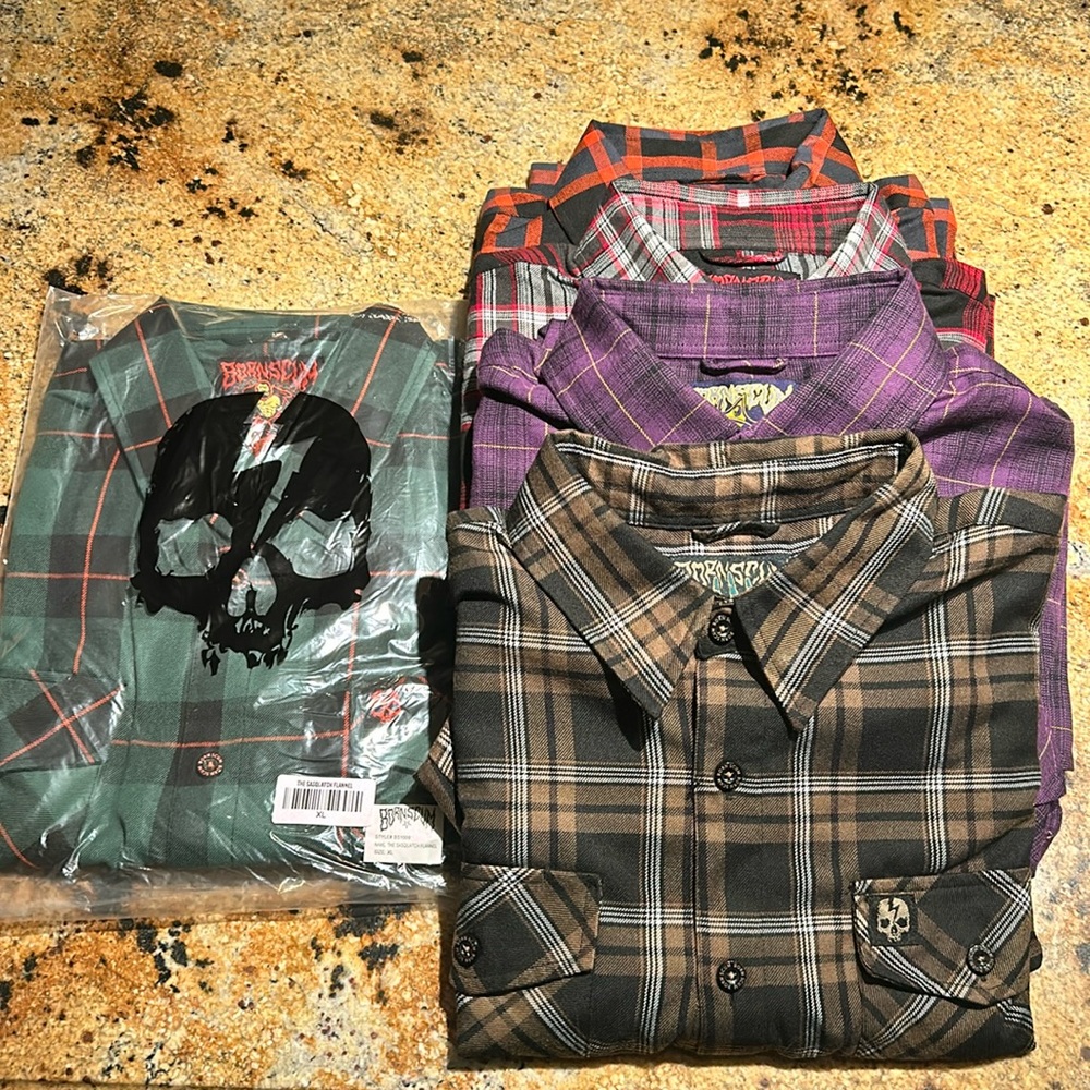 Men’s Born Scum flannels